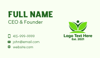 Abstract Natural Wellness Business Card