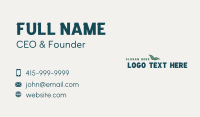 Organic Brand Wordmark Business Card Design