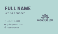 Lotus Leaf Spa Massage Business Card