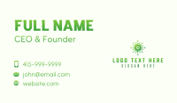 Green Lung Compass Business Card Design