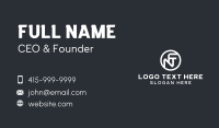 Circle Letter N & F  Business Card