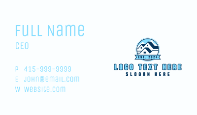Roof Real Estate Property Business Card
