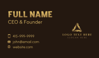 Elegant Triangle Pyramid Business Card