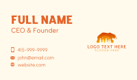 Bear Forest Sunset Business Card