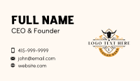 Bull Hors Restaurant Business Card