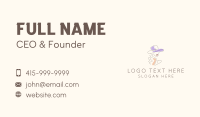 Fashion Woman Hat Business Card