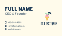 Ice Cream Beach  Business Card Design