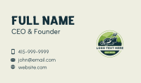 Gardening Lawn Care Mower Business Card Design