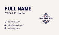 Barber Pole Business Card example 1