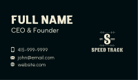 Classic Western Lettermark Business Card