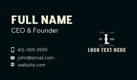 Classic Western Lettermark Business Card Design