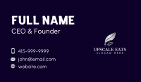 Feather Quill Pen Business Card Image Preview