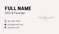 Minimalist Company Letter Business Card Design