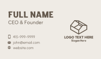 Wooden House Carpentry Business Card