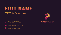 Studio Creative Letter P Business Card Image Preview