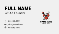 Crab Seafood Restaurant Business Card