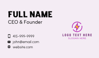 Lightning Energy Power Business Card