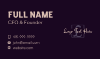 Elegant Brand Firm Letter Business Card