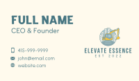Construction Equipment Business Card example 1