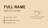 Coffee Cup Scribble  Business Card Design