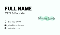 Calligraphic Signature Wordmark Business Card