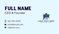 Pressure Washing Building Business Card Design