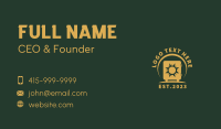 Golden Vault Savings Business Card Design