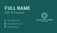Green Eco Lantern Business Card