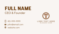 Cowboy Rope Letter T Business Card