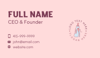 Baby Bottle Heart Business Card