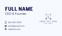 Square Arrow Letter Business Card