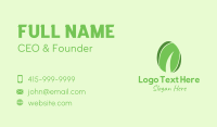 Green Organic Egg Business Card