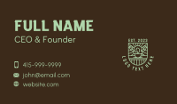 Organic Coffee Emblem  Business Card Design