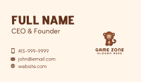 Cute Monkey Character Business Card