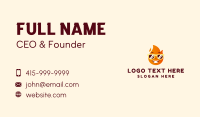 Fire Flame Sunglasses Business Card Design