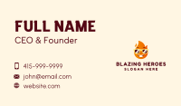 Fire Flame Sunglasses Business Card Image Preview