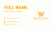 Thunderbolt Push Cart Business Card Design