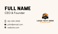 Excavation Construction Demolition Business Card Design