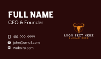 Bull Buffalo Horn Business Card