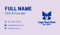 Blue Butterfly Wrench  Business Card