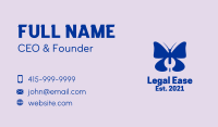 Blue Butterfly Wrench  Business Card