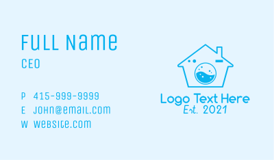 Blue Laundry House Business Card