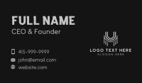 Generic Brand Letter UM Business Card Design