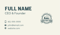 Wood Planer Carpentry Business Card