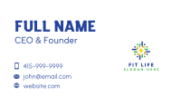 People Community Star Business Card Design