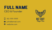 Simple Blue Flying Owl  Business Card