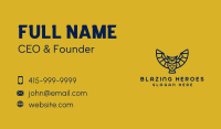 Simple Blue Flying Owl  Business Card Image Preview