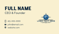 Mountain Compass Navigation Business Card