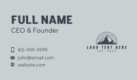 Rustic Mountain Summit  Business Card
