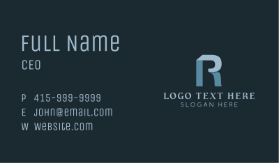 Business Letter R Business Card